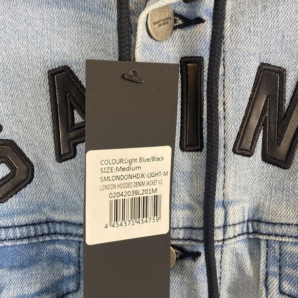 SAINT MORTA London Hooded Denim Jacket V2 - Picture 3 of 4